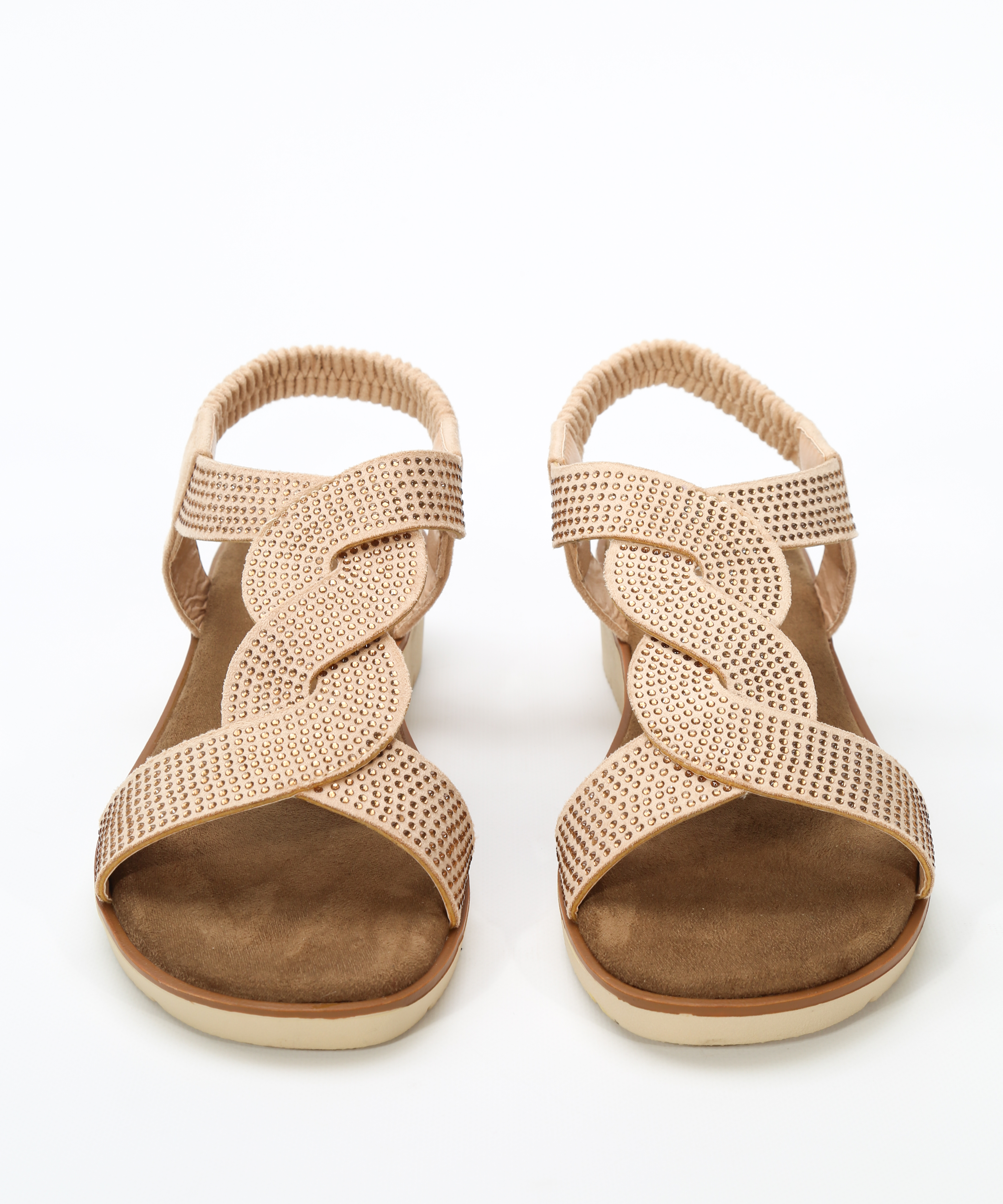 Sandalias planas brillo image number null